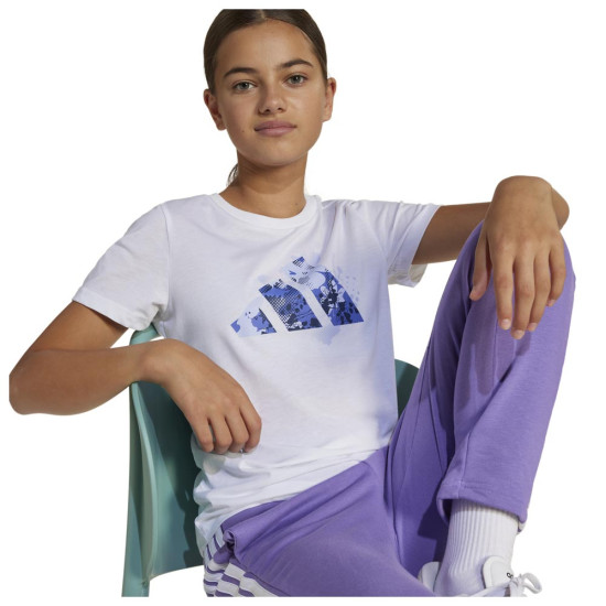 Adidas Παιδική κοντομάνικη μπλούζα Flower Print Training Graphic Tee